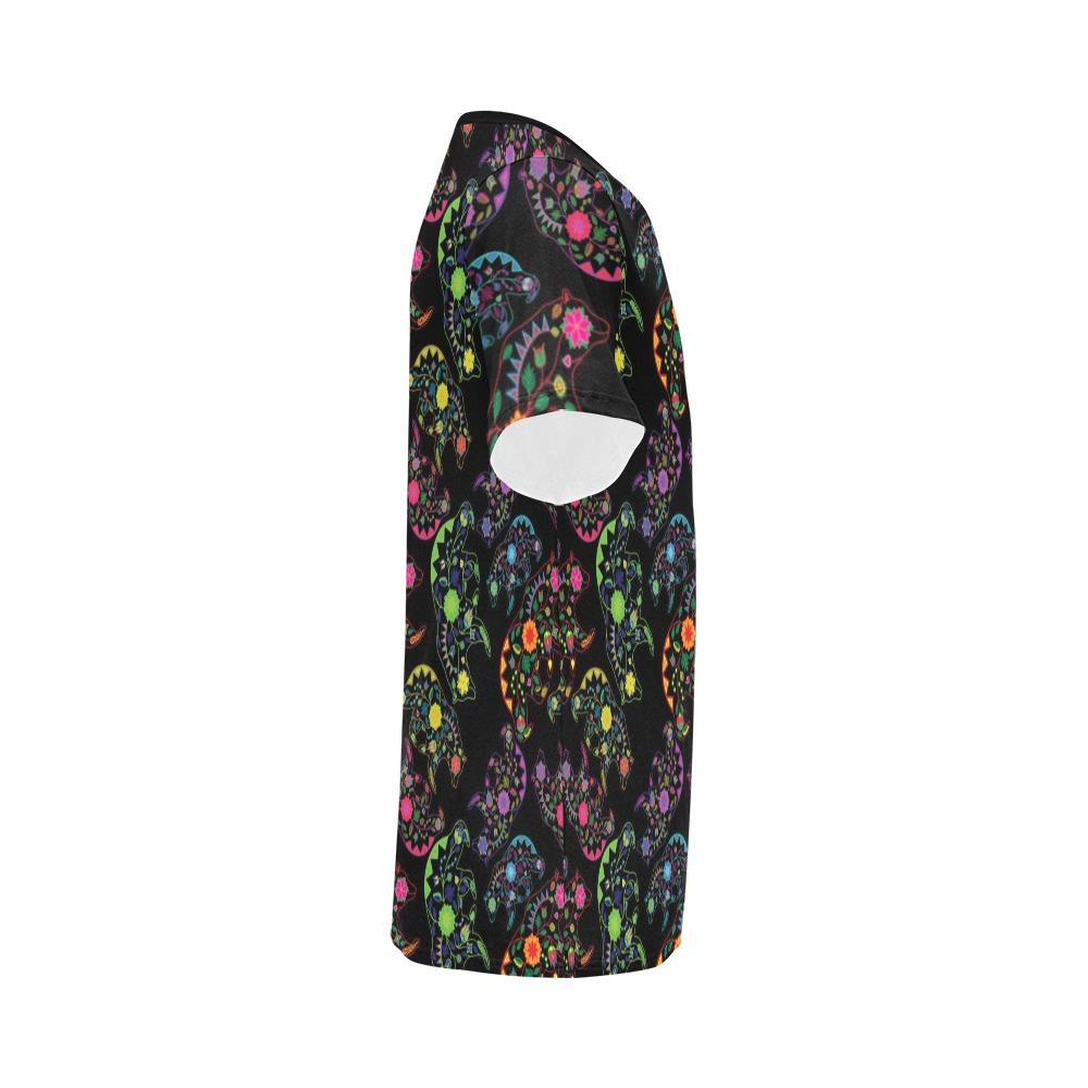 Floral Bear All Over Print T-Shirt for Men (USA Size) (Model T40) All Over Print T-Shirt for Men (T40) e-joyer