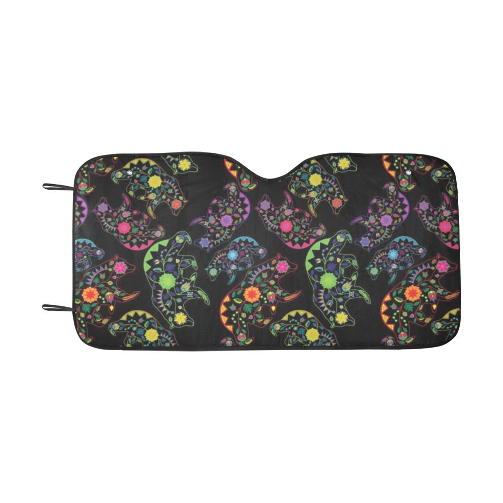 Floral Bear Car Sun Shade 55"x30" Car Sun Shade e-joyer