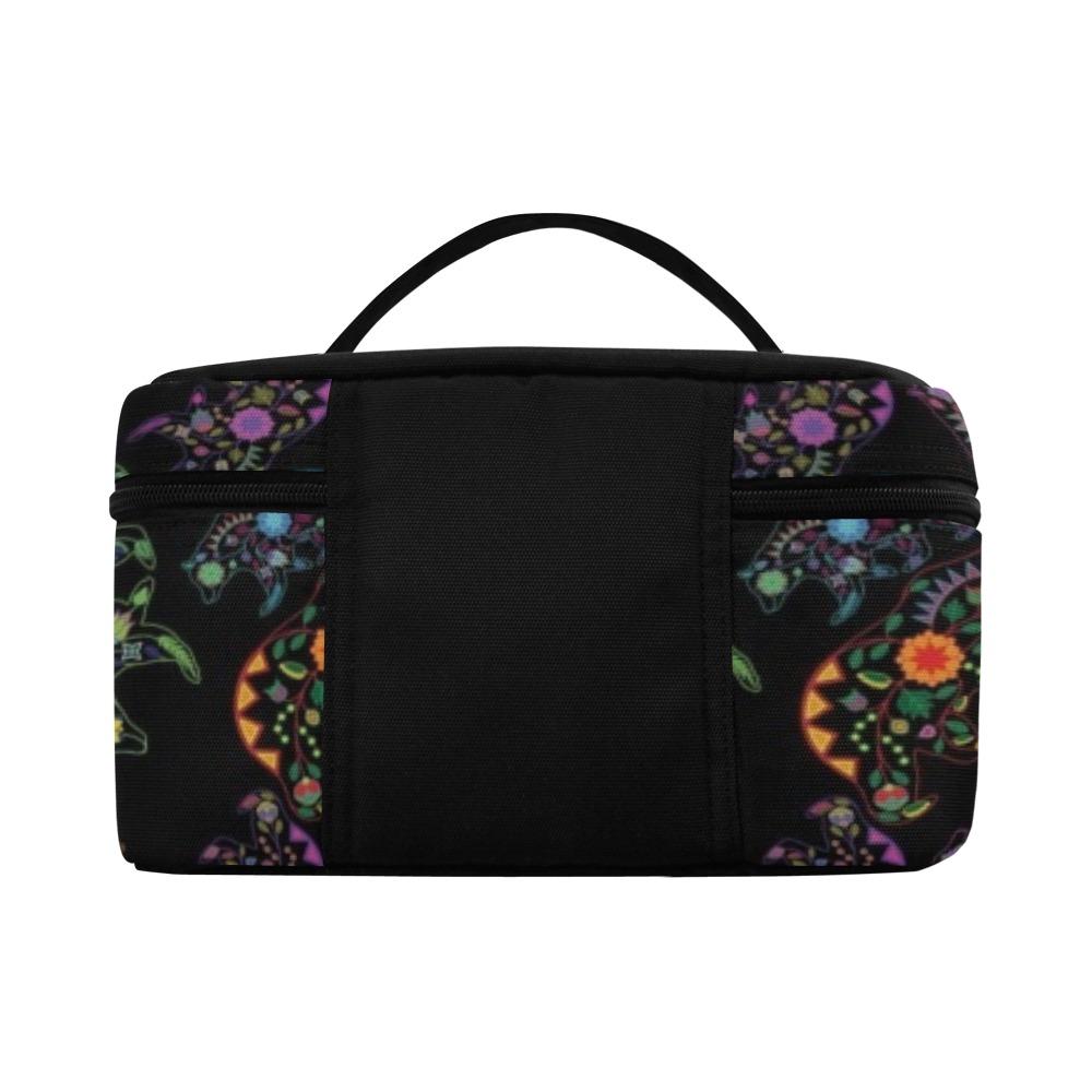 Floral Bear Cosmetic Bag/Large (Model 1658) Cosmetic Bag e-joyer