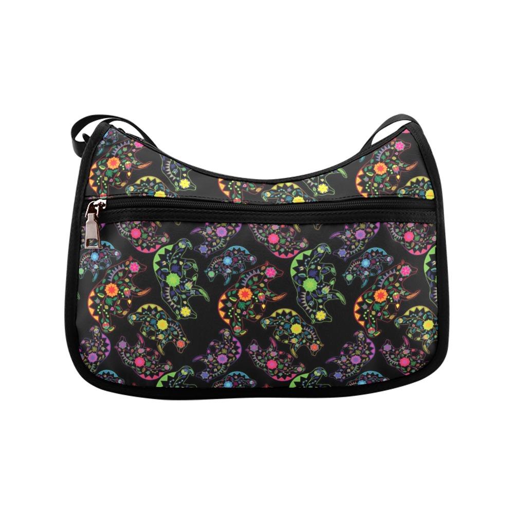 Floral Bear Crossbody Bags (Model 1616) Crossbody Bags (1616) e-joyer