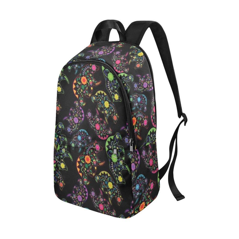 Floral Bear Fabric Backpack for Adult (Model 1659) Casual Backpack for Adult (1659) e-joyer