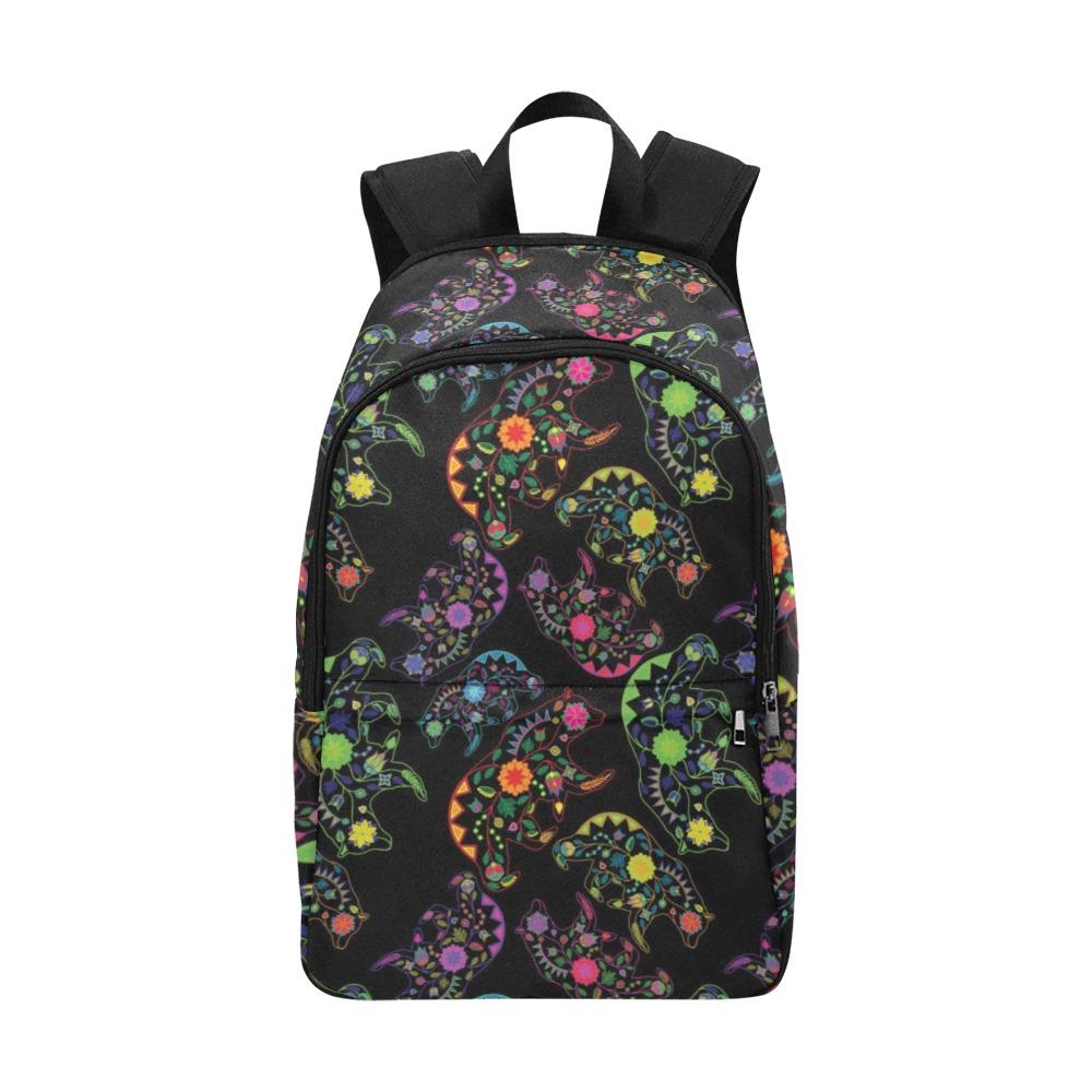 Floral Bear Fabric Backpack for Adult (Model 1659) Casual Backpack for Adult (1659) e-joyer