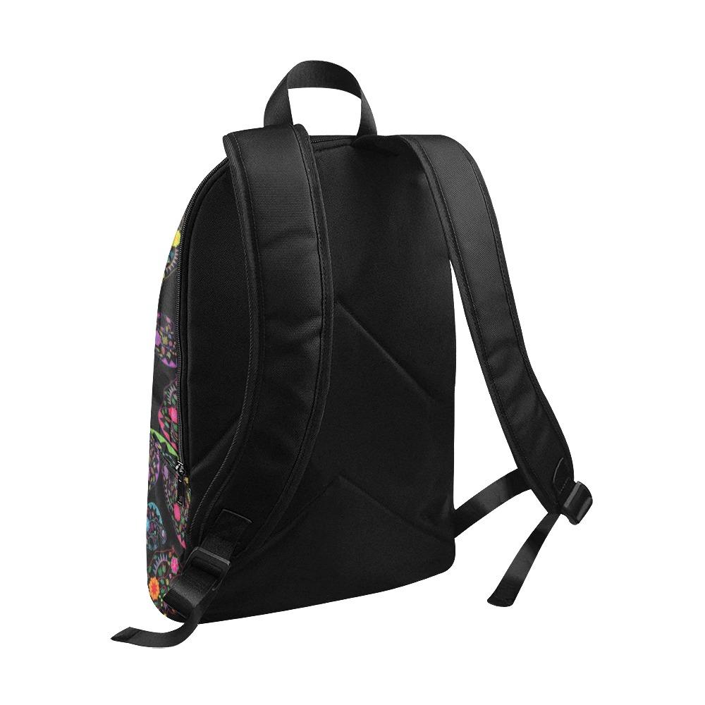 Floral Bear Fabric Backpack for Adult (Model 1659) Casual Backpack for Adult (1659) e-joyer