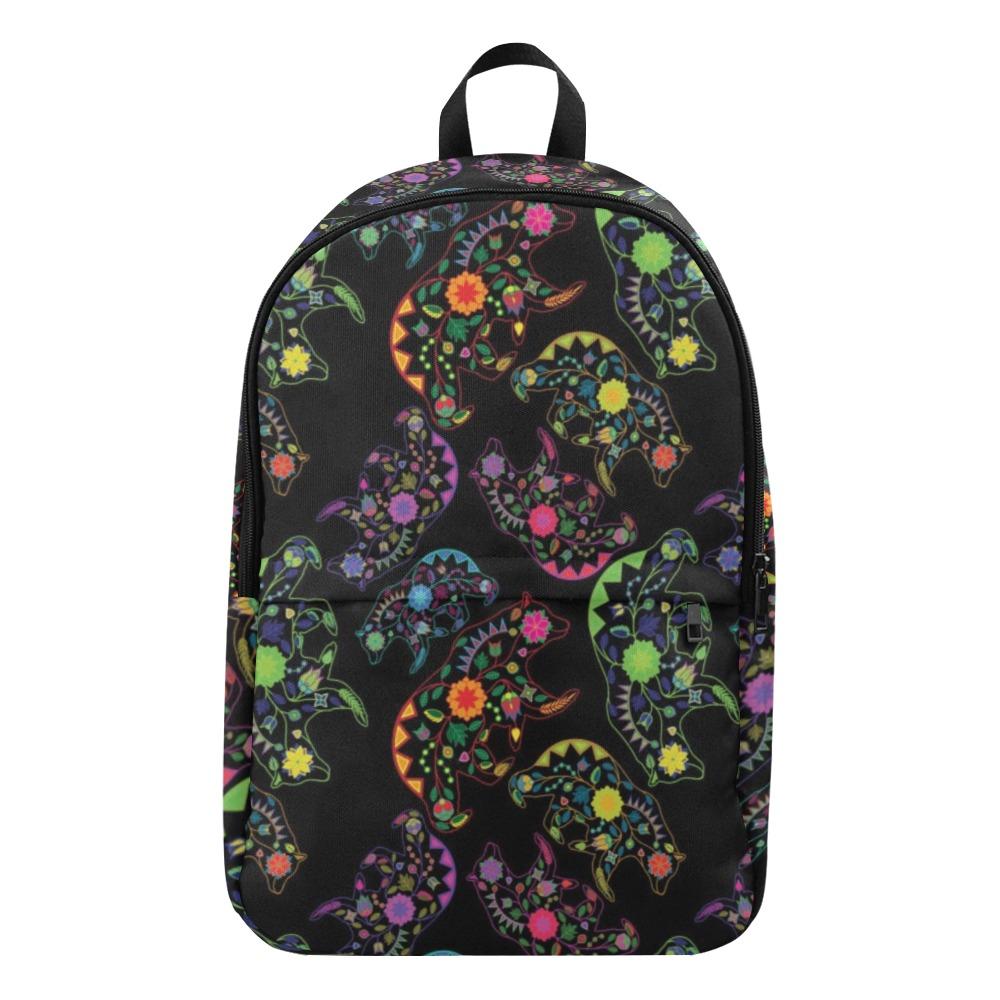 Floral Bear Fabric Backpack for Adult (Model 1659) Casual Backpack for Adult (1659) e-joyer