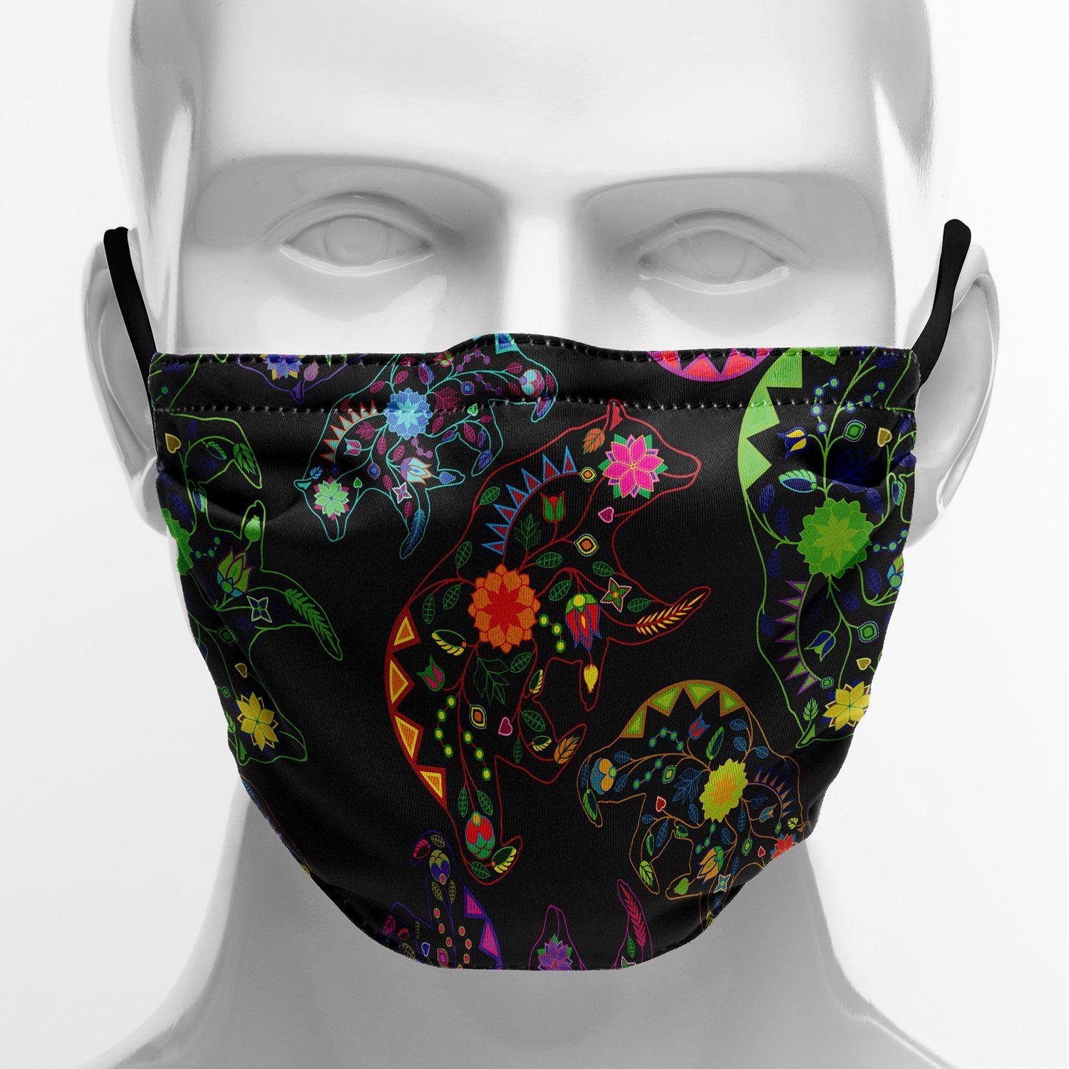 Floral Bear Face Cover Herman