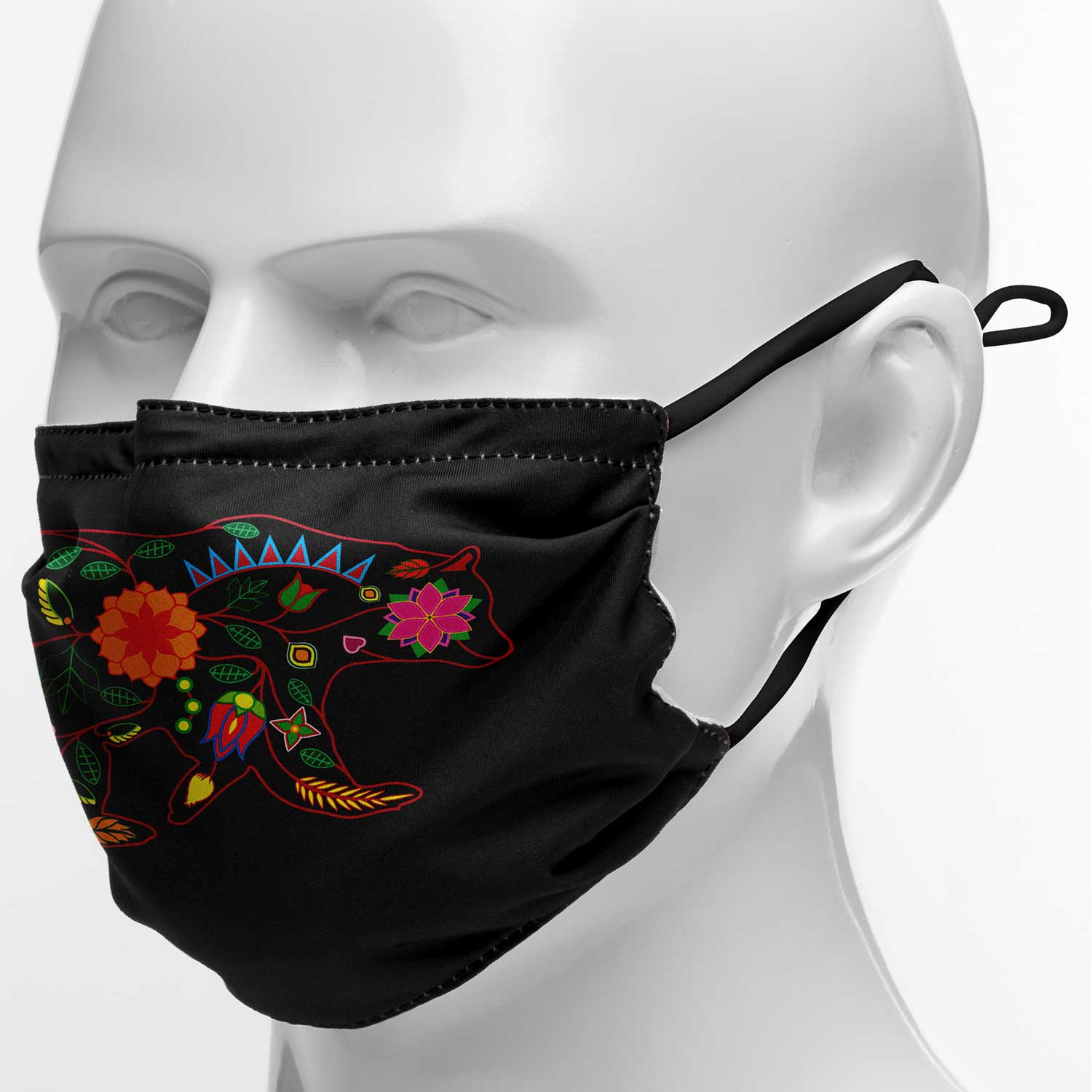 Floral Bear Face Cover Herman