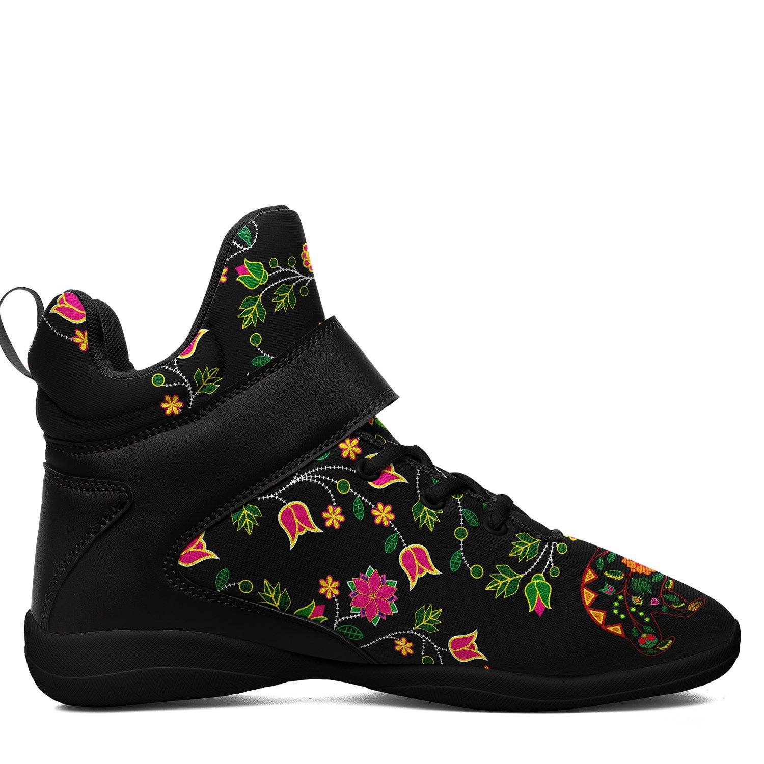 Floral Bear Ipottaa Basketball / Sport High Top Shoes - Black Sole 49 Dzine