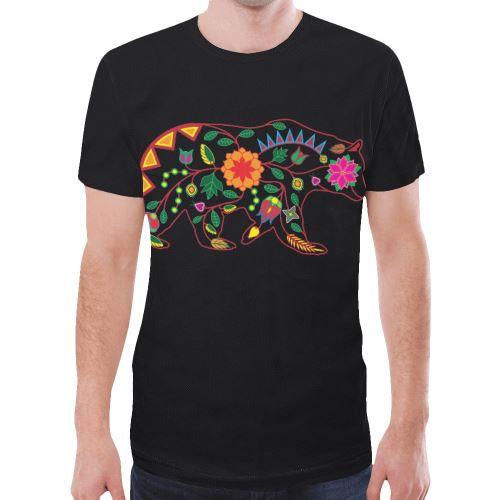 Floral Bear New All Over Print T-shirt for Men/Large Size (Model T45) New All Over Print T-shirt for Men/Large (T45) e-joyer