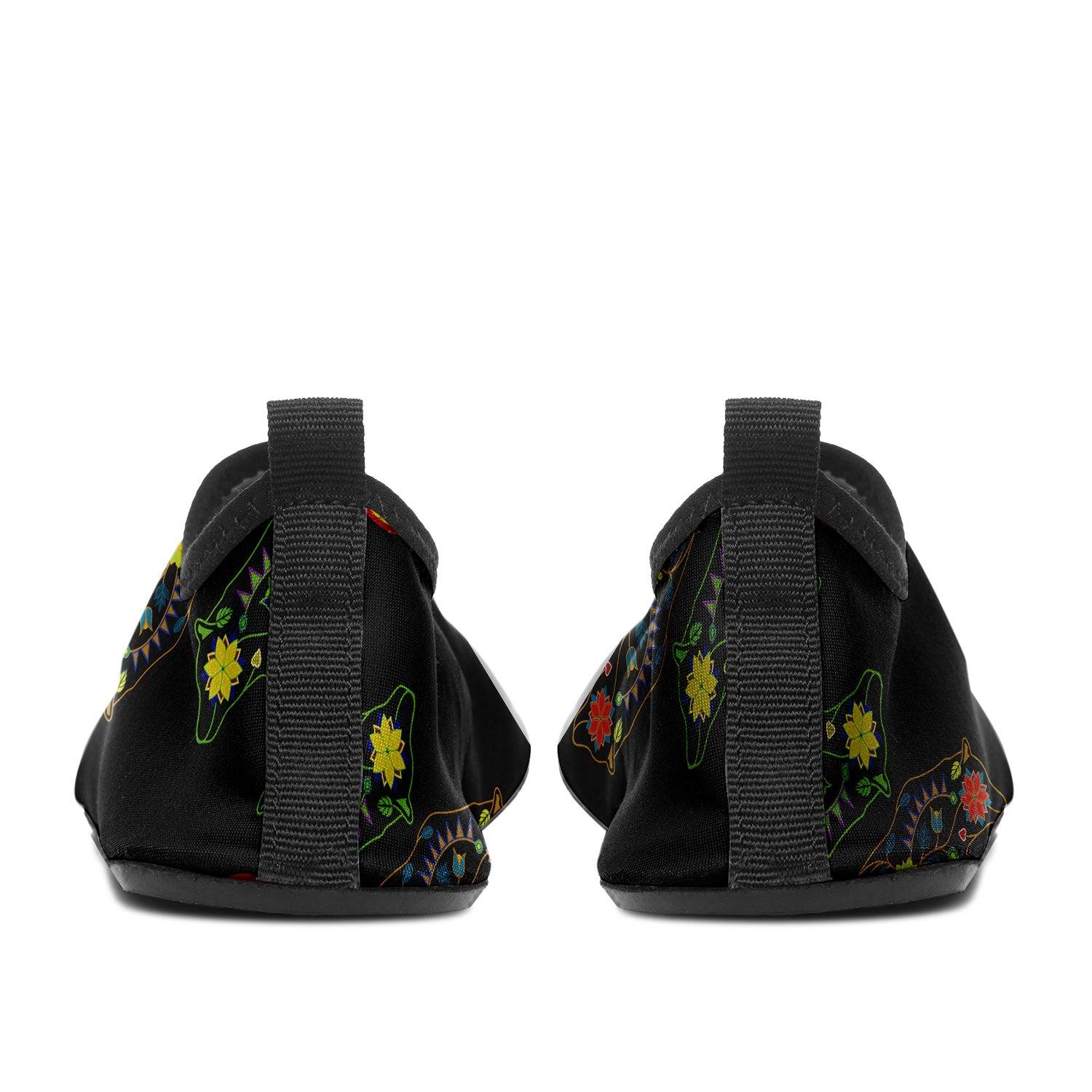 Floral Bear Sockamoccs Kid's Slip On Shoes Herman