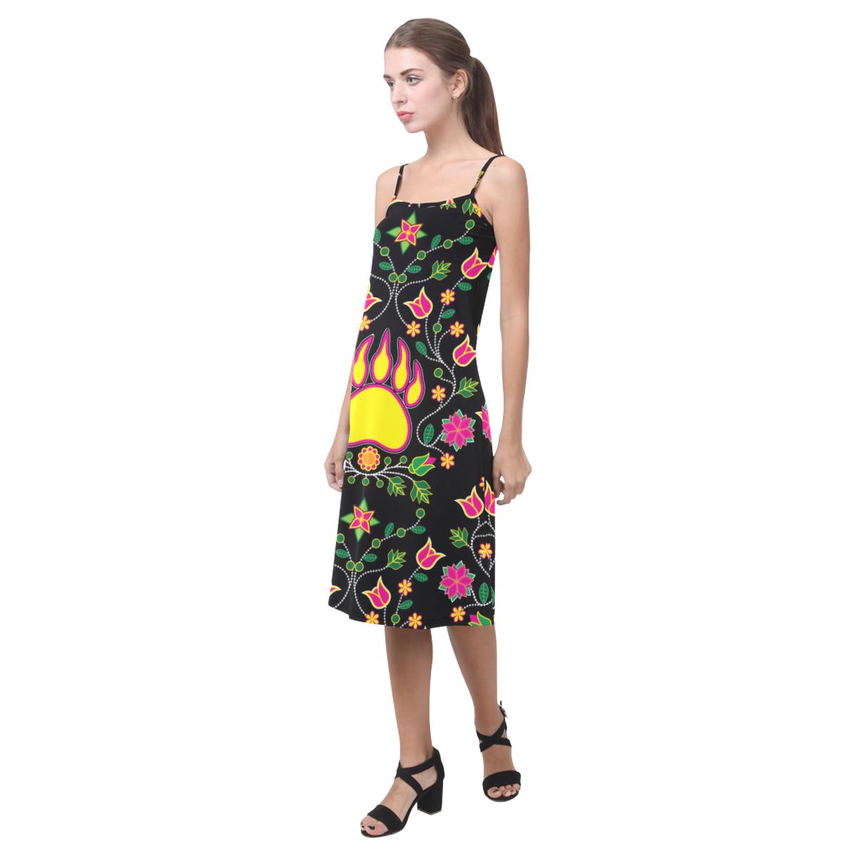 Floral Bearpaw Alcestis Slip Dress (Model D05) Alcestis Slip Dress (D05) e-joyer 