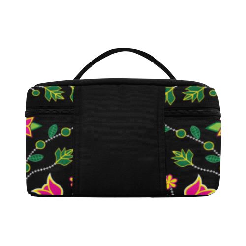 Floral Bearpaw Cosmetic Bag/Large (Model 1658) Cosmetic Bag e-joyer