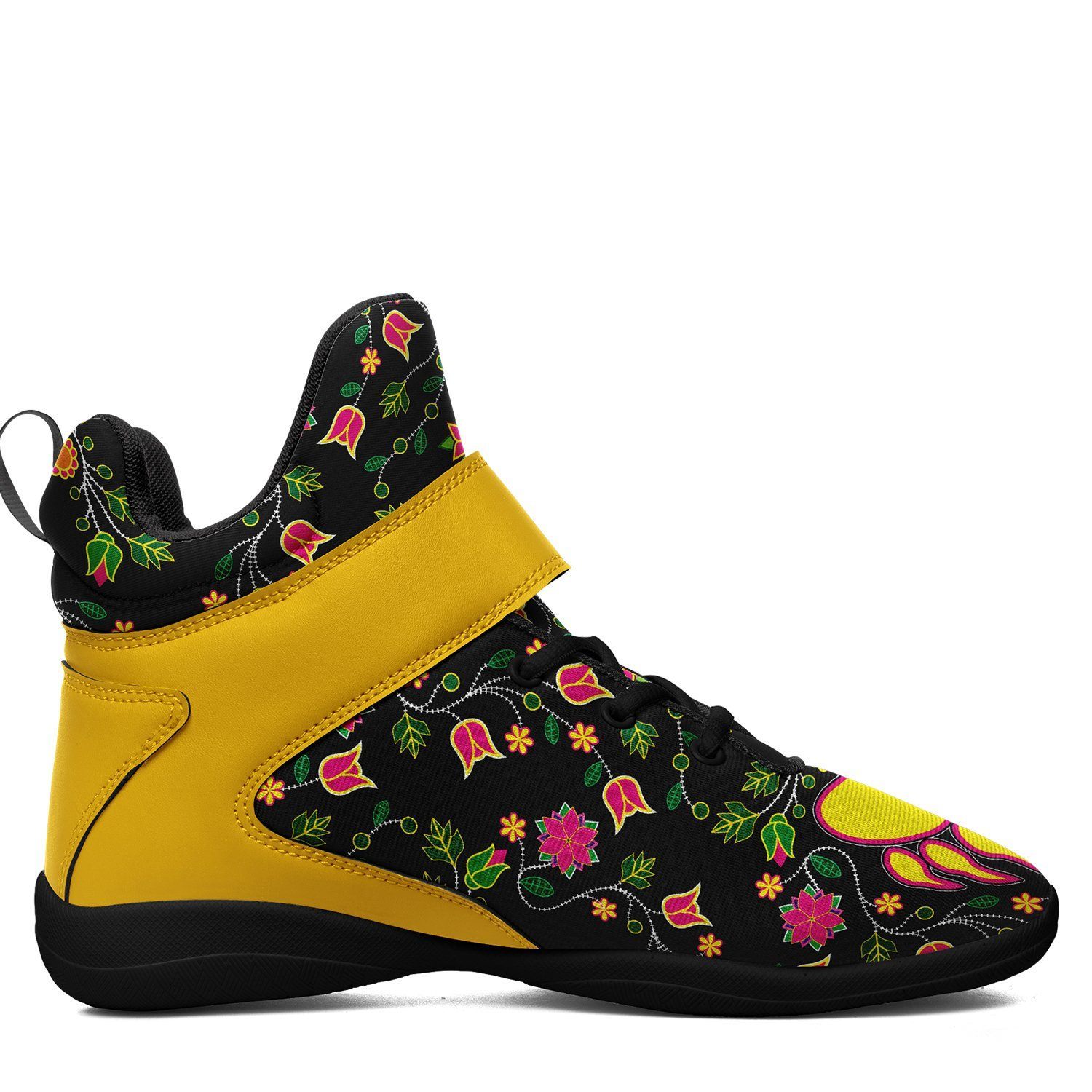 Floral Bearpaw Ipottaa Basketball / Sport High Top Shoes - Black Sole 49 Dzine