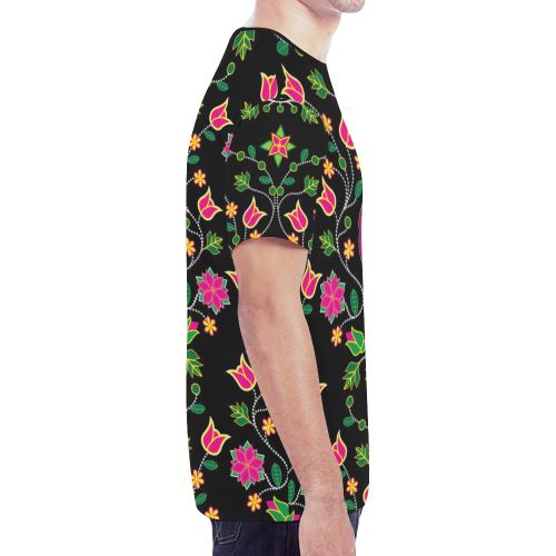 Floral Bearpaw New All Over Print T-shirt for Men (Model T45) New All Over Print T-shirt for Men (T45) e-joyer