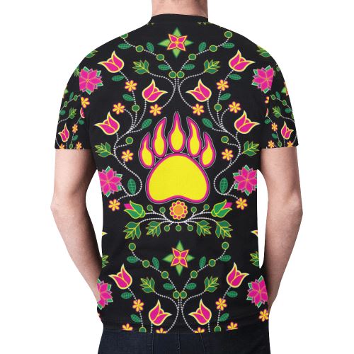 Floral Bearpaw New All Over Print T-shirt for Men (Model T45) New All Over Print T-shirt for Men (T45) e-joyer