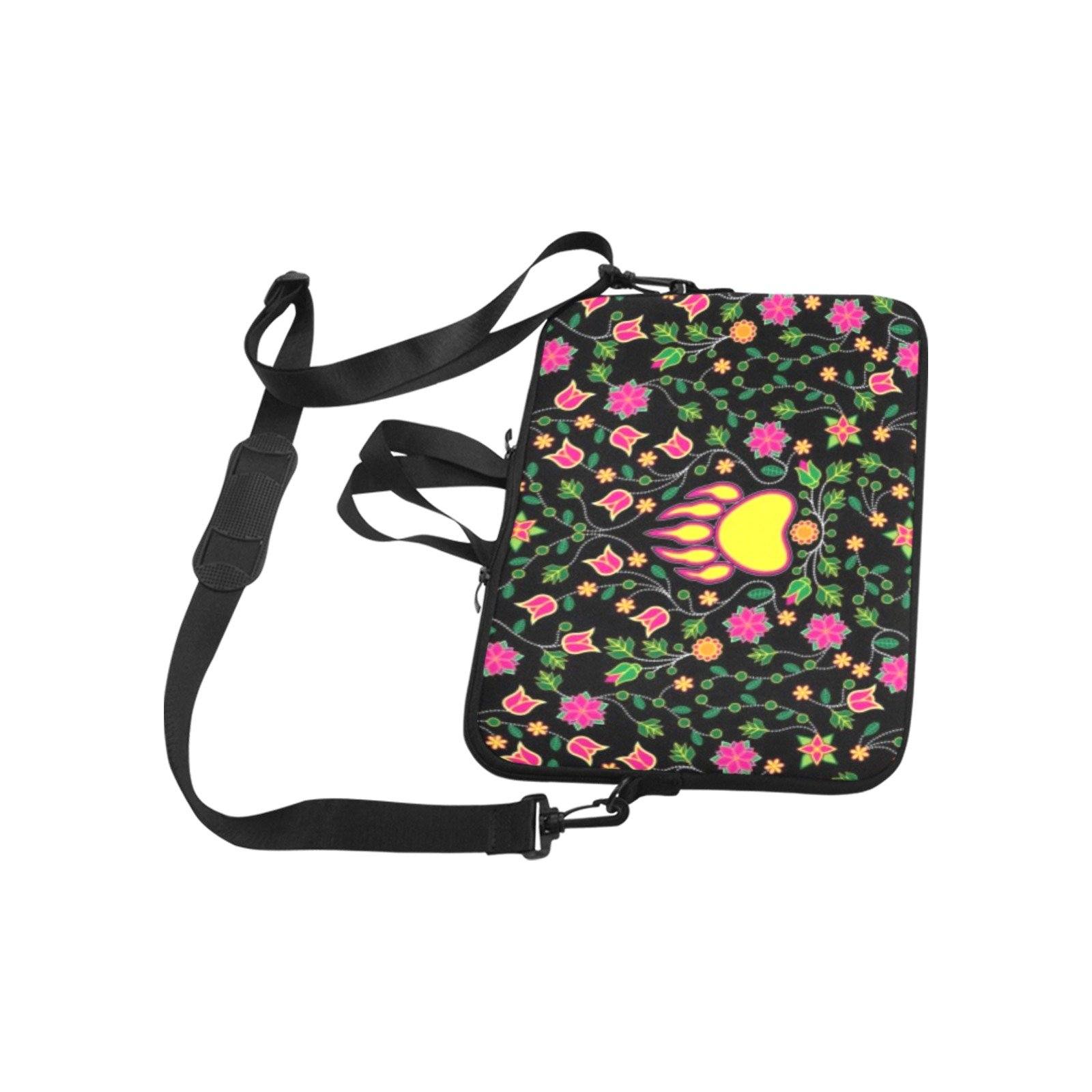 Floral Bearpaw Pink and Yellow Laptop Handbags 14" bag e-joyer 