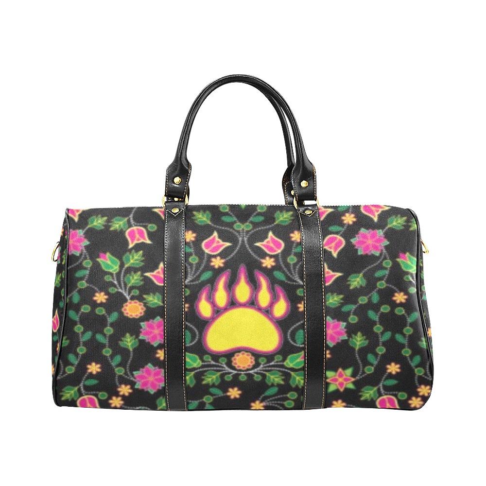 Floral Bearpaw Pink and Yellow New Waterproof Travel Bag/Small (Model 1639) bag e-joyer