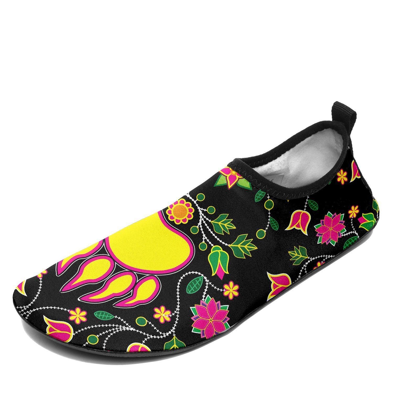 Floral Bearpaw Sockamoccs Kid's Slip On Shoes 49 Dzine
