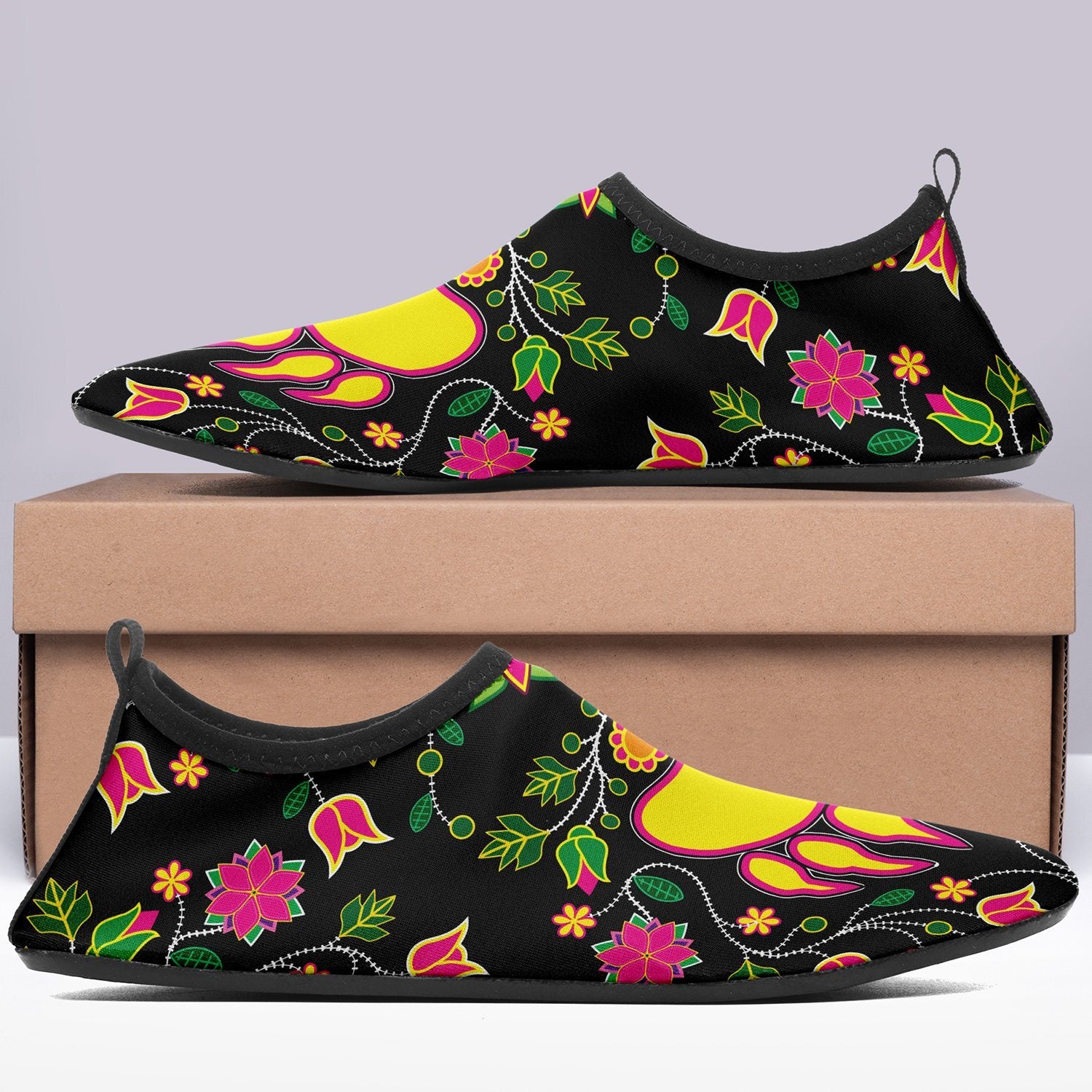 Floral Bearpaw Sockamoccs Slip On Shoes 49 Dzine