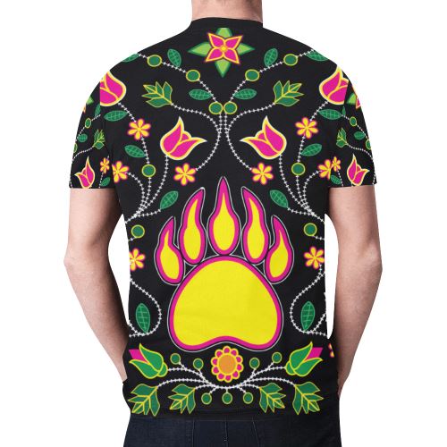 Floral Bearpaw Sunset and Yellow New All Over Print T-shirt for Men (Model T45) New All Over Print T-shirt for Men (T45) e-joyer