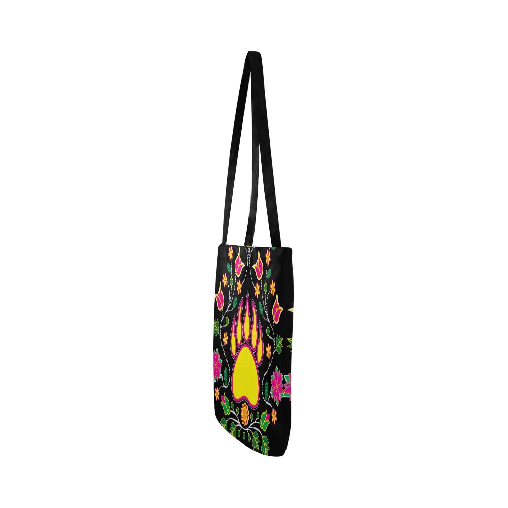 Floral Bearpaw Sunset and Yellow Reusable Shopping Bag Model 1660 (Two sides) Shopping Tote Bag (1660) e-joyer