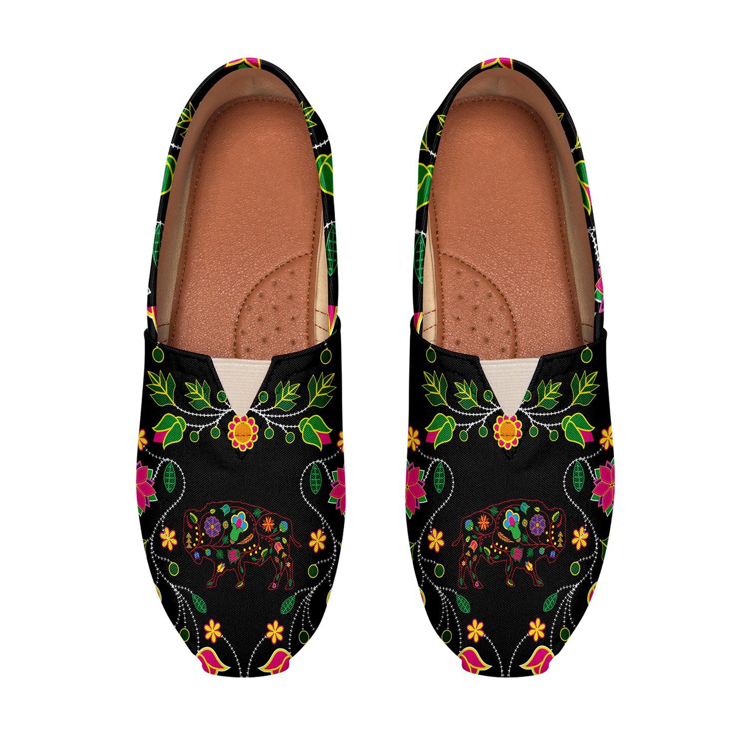 Floral Buffalo Casual Unisex Slip On Shoe Herman