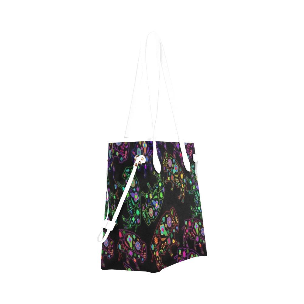 Floral Buffalo Clover Canvas Tote Bag (Model 1661) Clover Canvas Tote Bag (1661) e-joyer