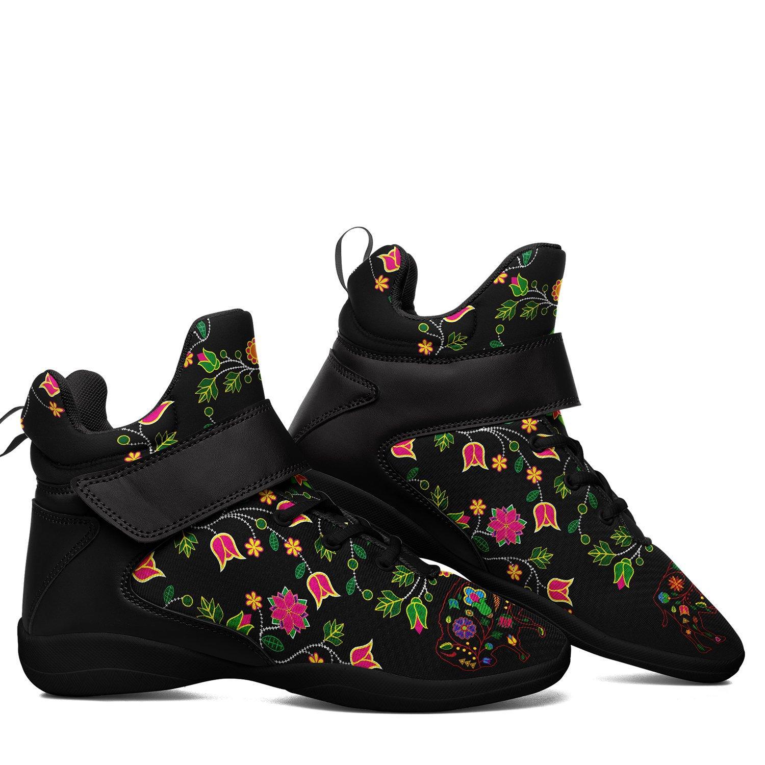 Floral Buffalo Ipottaa Basketball / Sport High Top Shoes - Black Sole 49 Dzine