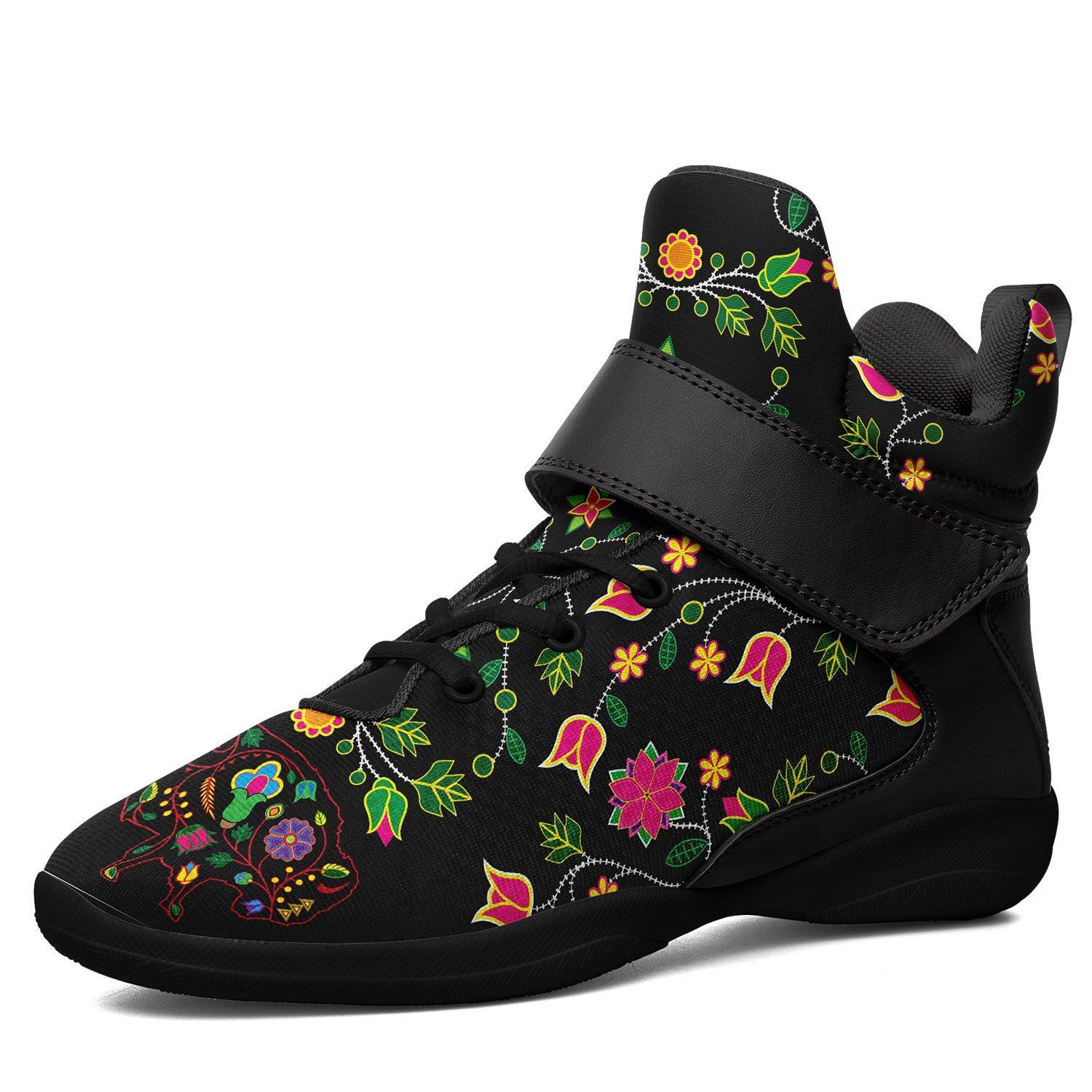 Floral Buffalo Ipottaa Basketball / Sport High Top Shoes - Black Sole 49 Dzine US Men 7 / EUR 40 Black Sole with Black Strap 
