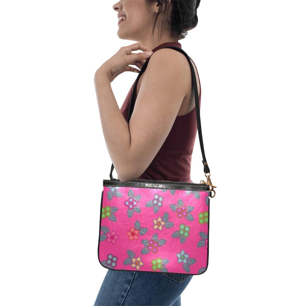 Floral Buffalo Small Shoulder Bag (Model 1710) Small Shoulder Bag (1710) e-joyer