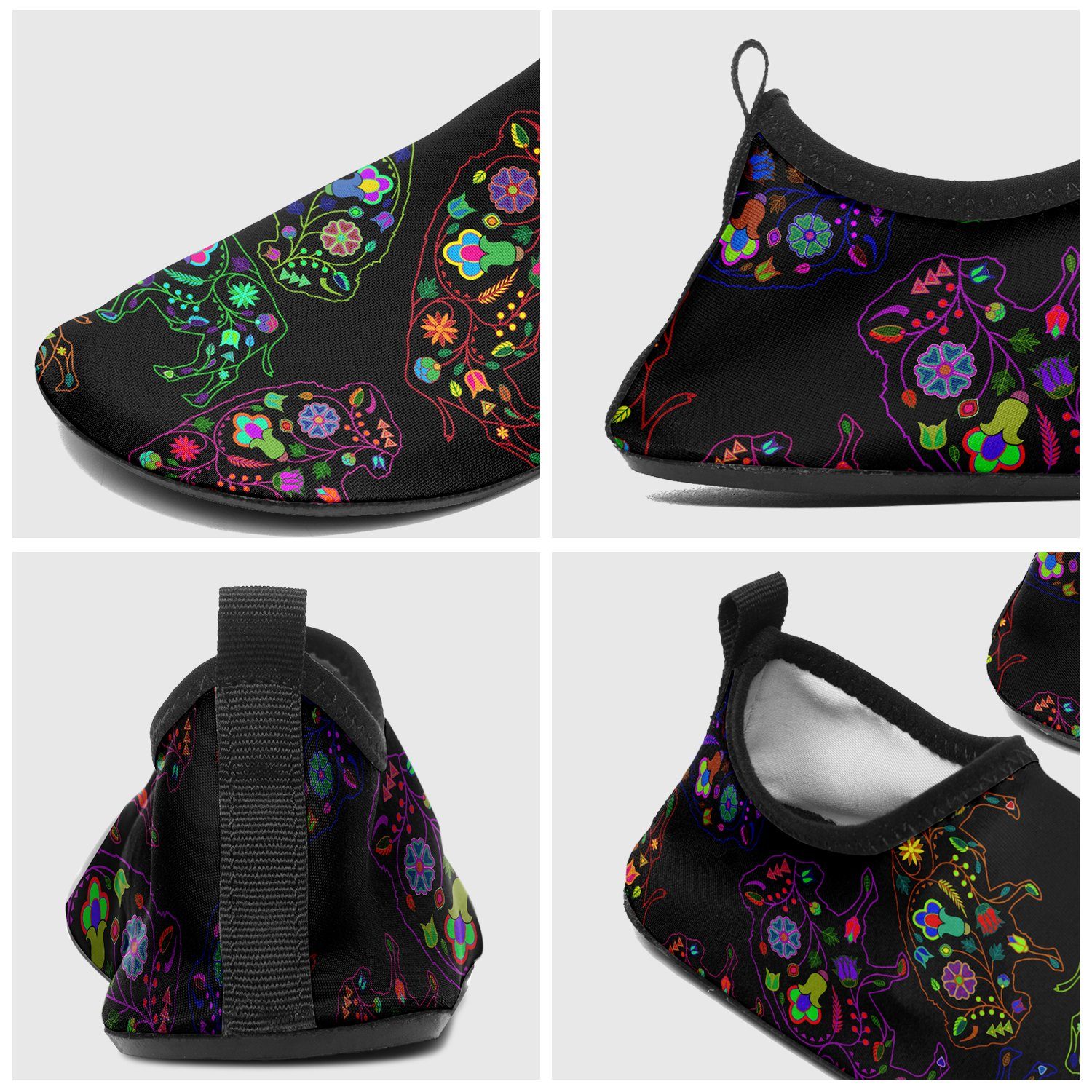 Floral Buffalo Sockamoccs Kid's Slip On Shoes Herman
