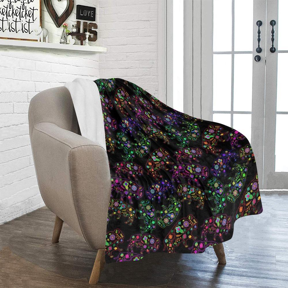 Floral Buffalo Ultra-Soft Micro Fleece Blanket 40"x50" Ultra-Soft Blanket 40''x50'' e-joyer