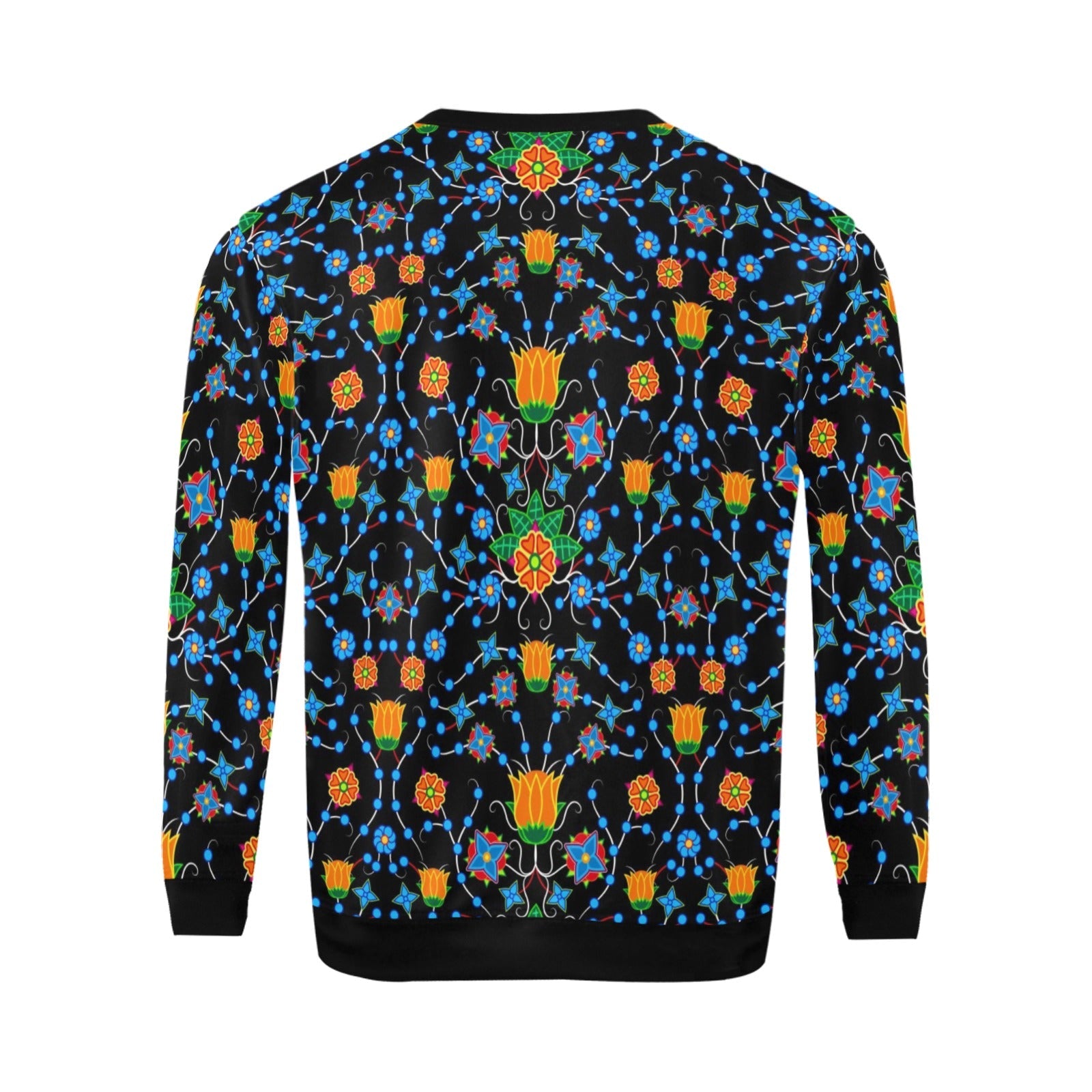 Floral Damask All Over Print Crewneck Sweatshirt for Men (Model H18) shirt e-joyer 
