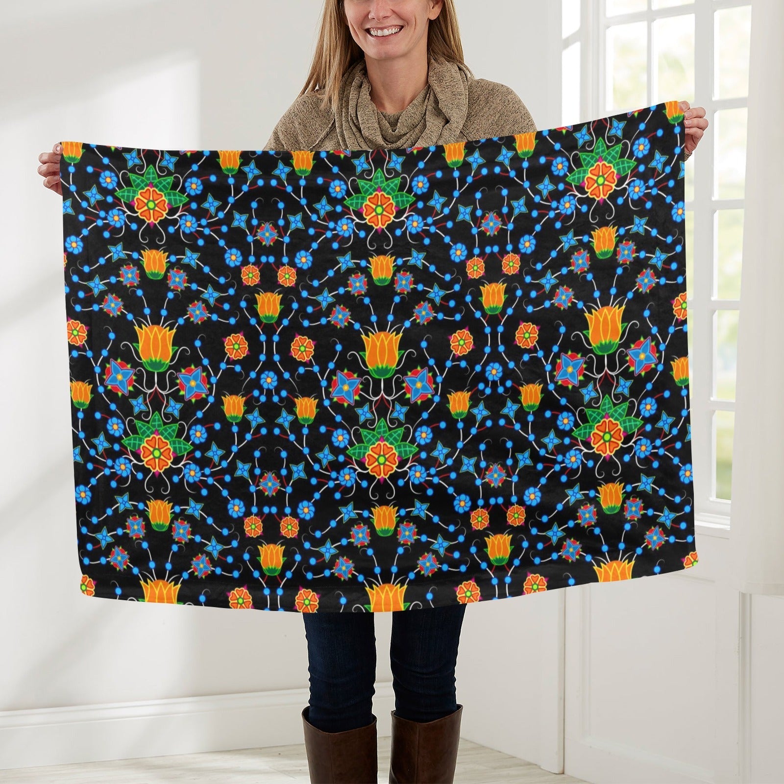 Floral Damask Baby Blanket 30"x40" Baby Blanket 30"x40" e-joyer