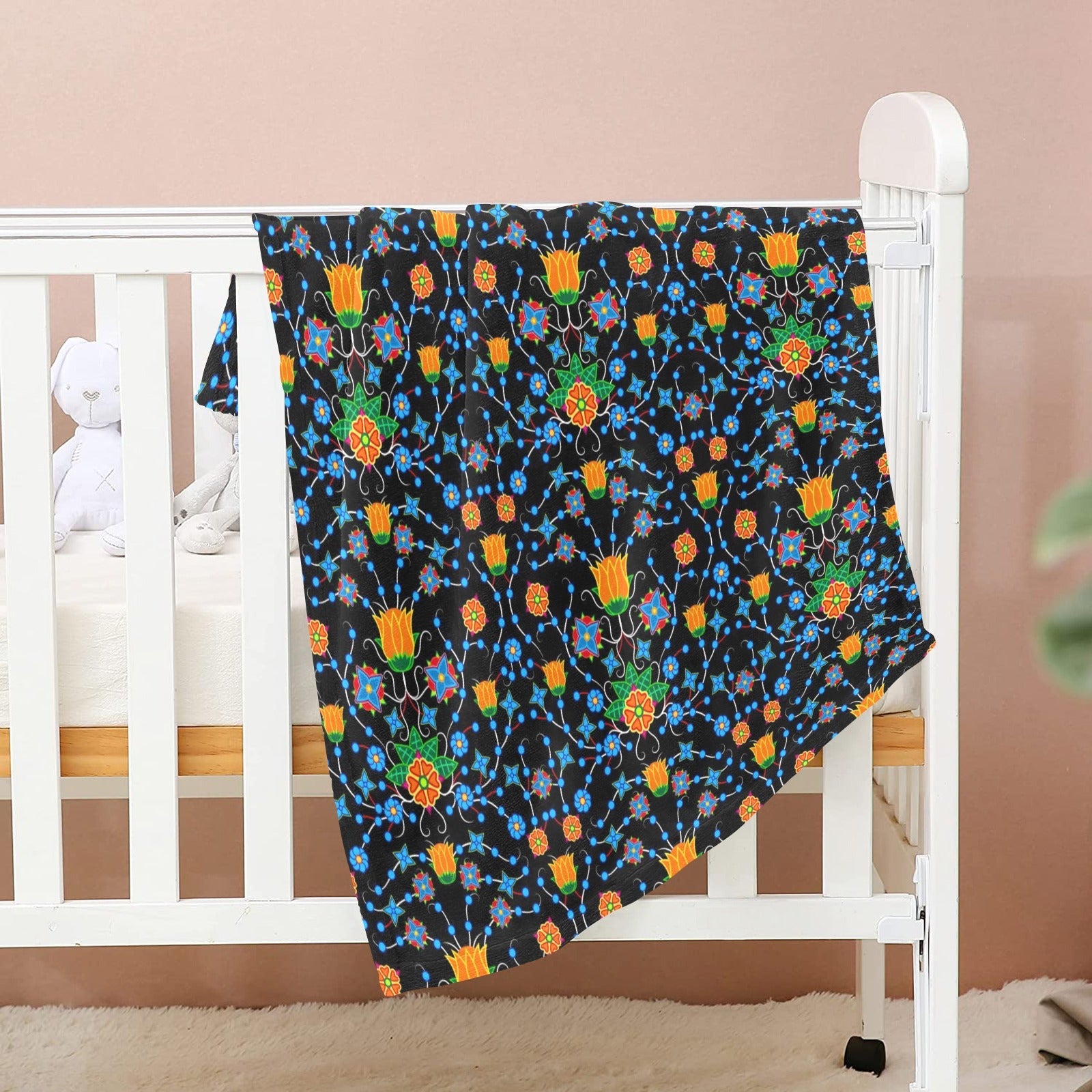 Floral Damask Baby Blanket 30"x40" Baby Blanket 30"x40" e-joyer