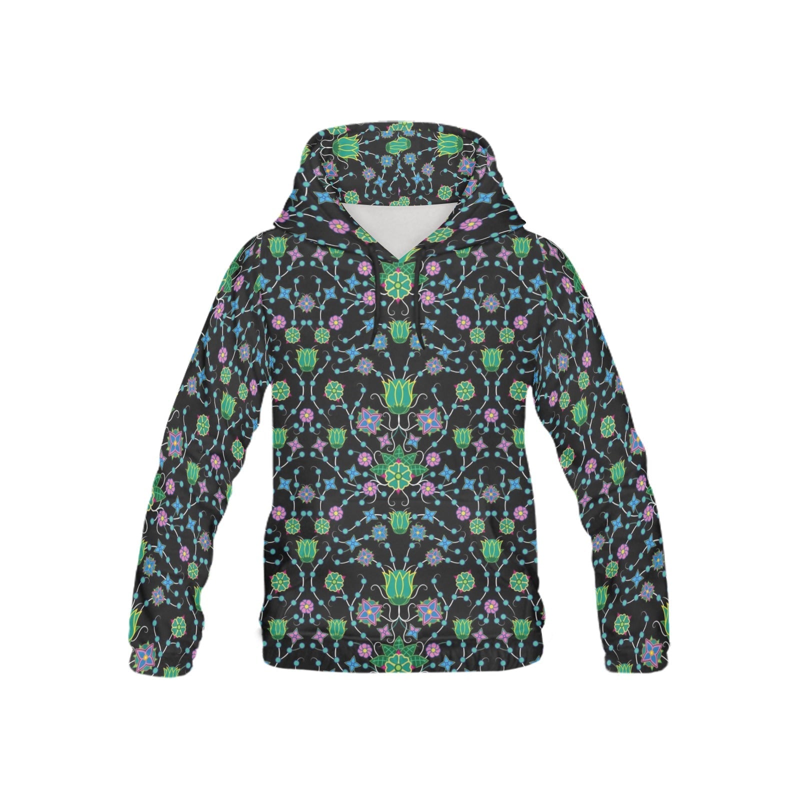 Floral Damask Garden All Over Print Hoodie for Kid (USA Size) (Model H13) All Over Print Hoodie for Kid (H13) e-joyer