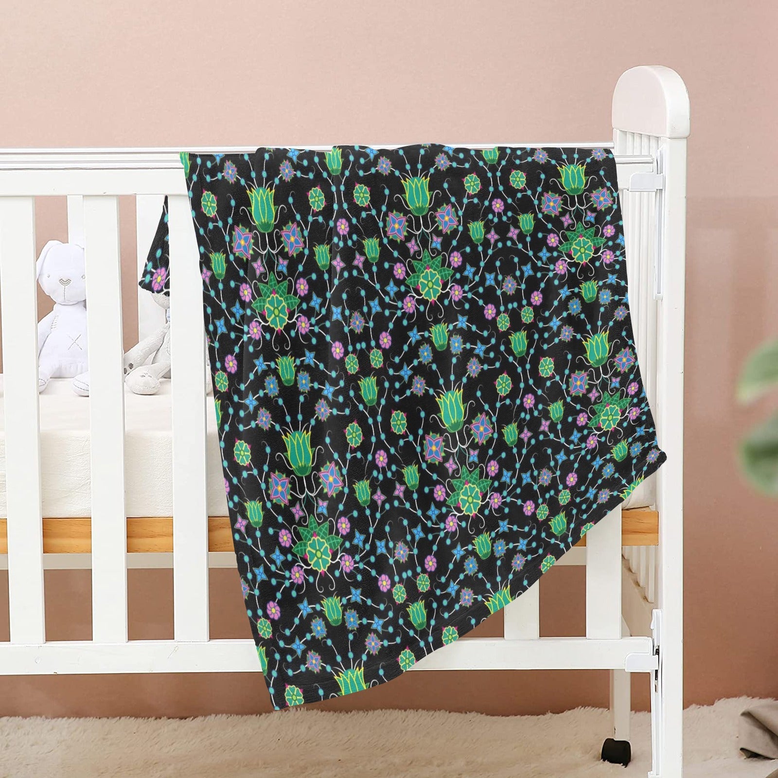 Floral Damask Garden Baby Blanket 30"x40" Baby Blanket 30"x40" e-joyer