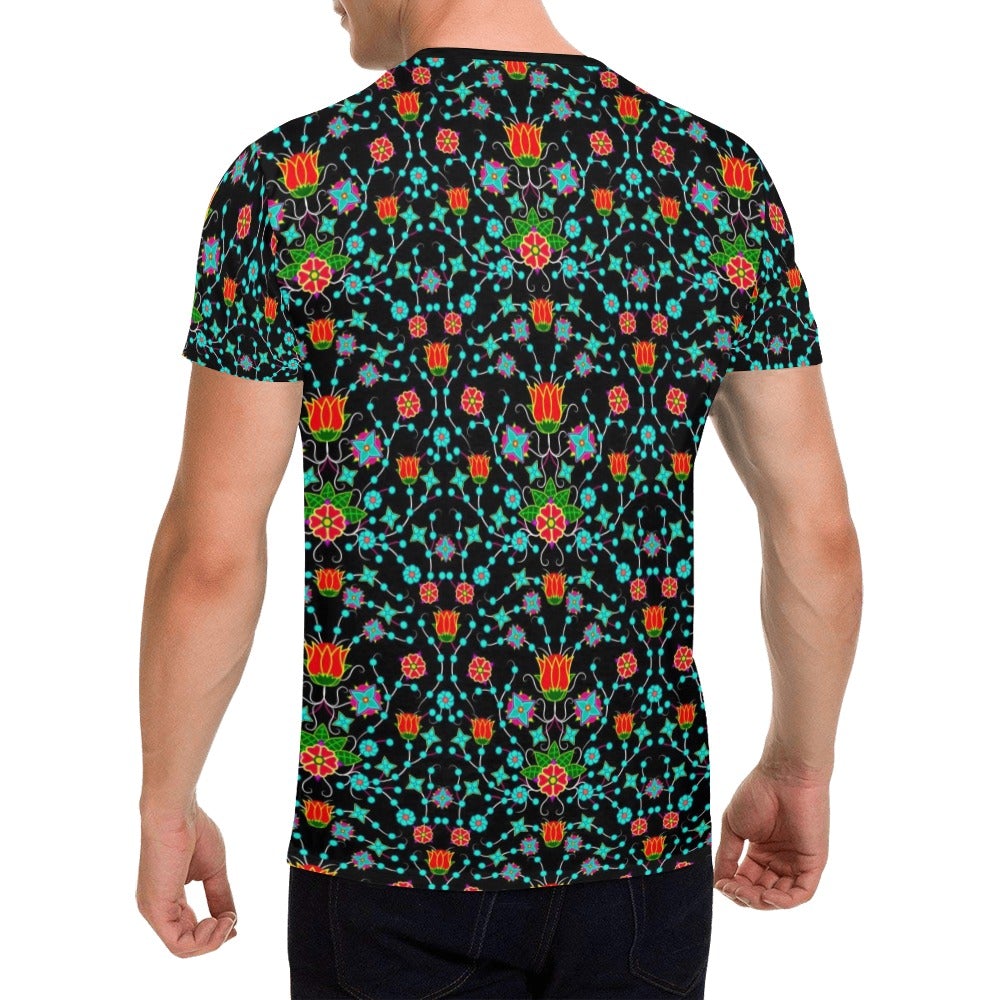 Floral Damask Upgrade All Over Print T-Shirt for Men (USA Size) (Model T40) All Over Print T-Shirt for Men (T40) e-joyer