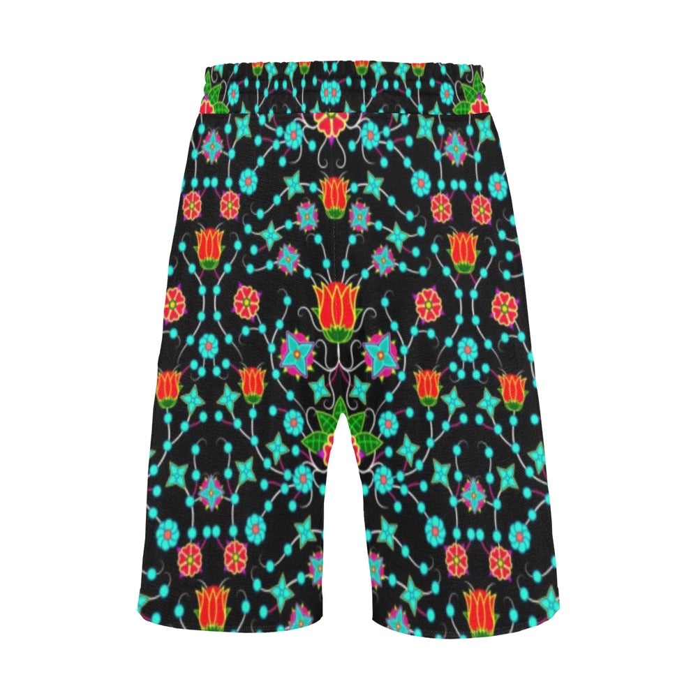 Floral Damask Upgrade Men's All Over Print Casual Shorts (Model L23) short e-joyer
