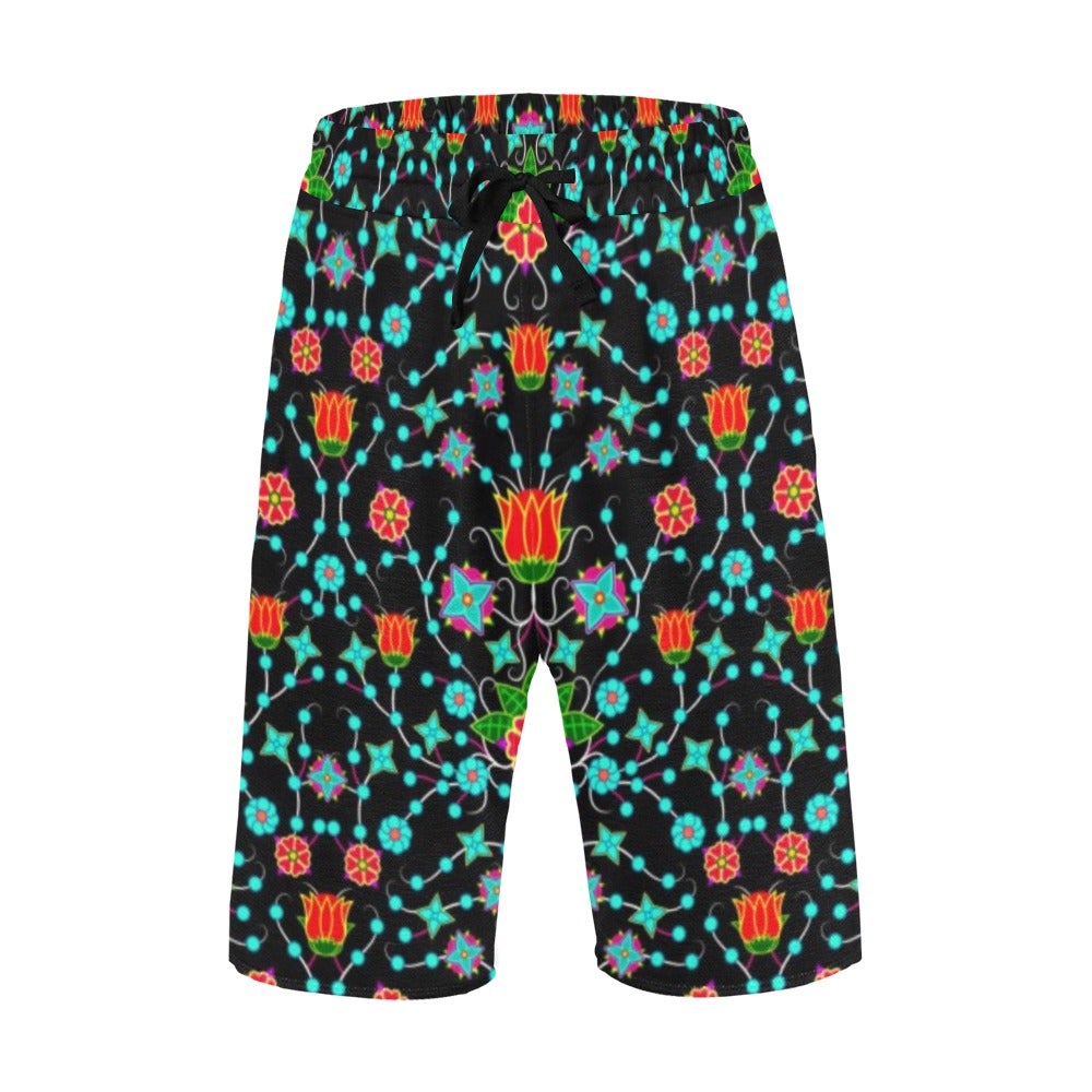 Floral Damask Upgrade Men's All Over Print Casual Shorts (Model L23) short e-joyer