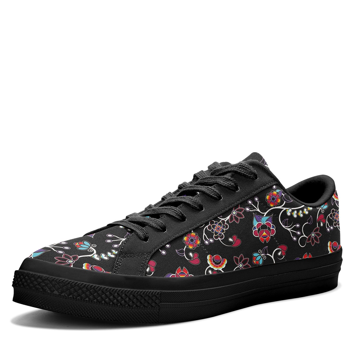 Floral Danseur Aapisi Low Top Canvas Shoes Black Sole aapisi Herman
