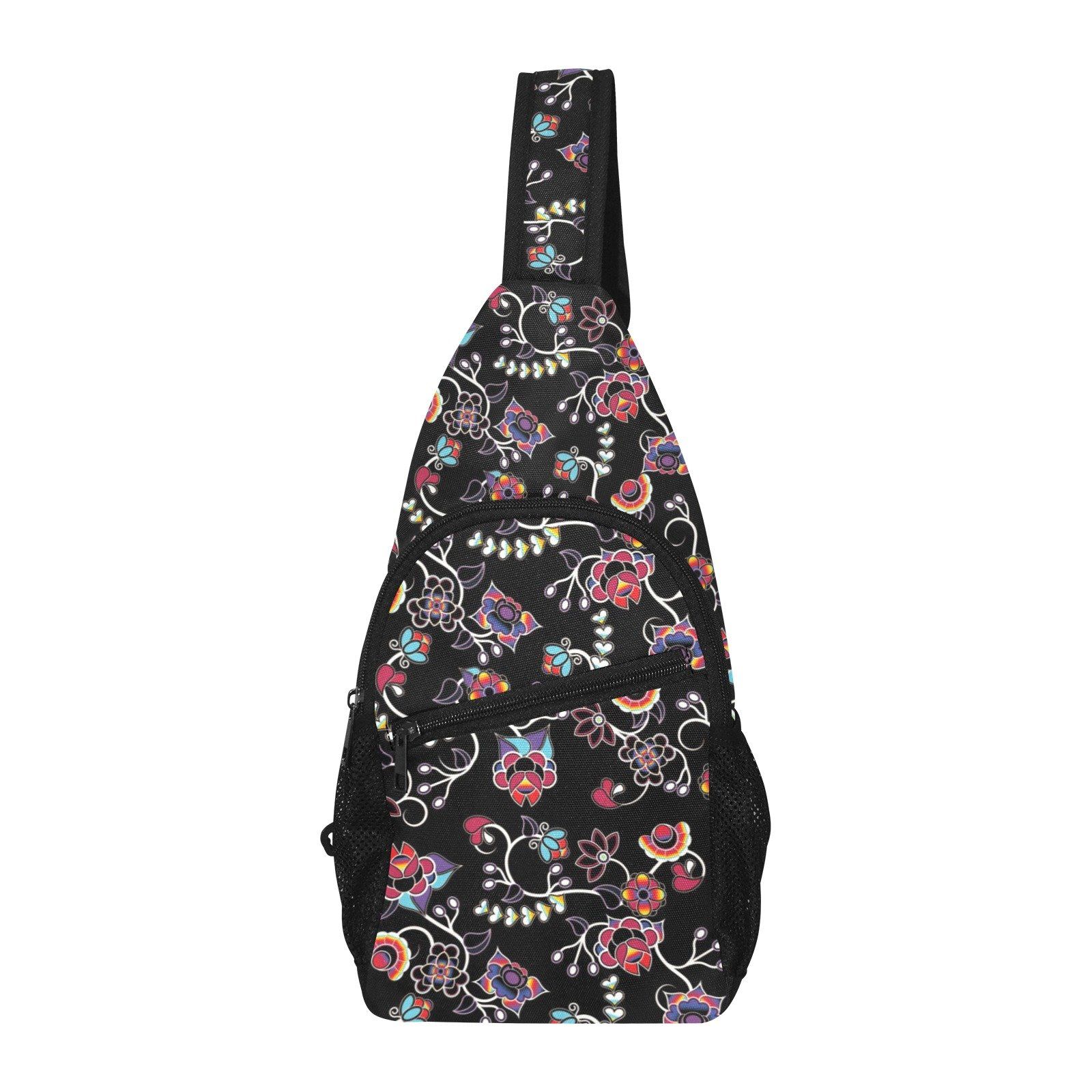 Floral Danseur All Over Print Chest Bag (Model 1719) All Over Print Chest Bag (1719) e-joyer 