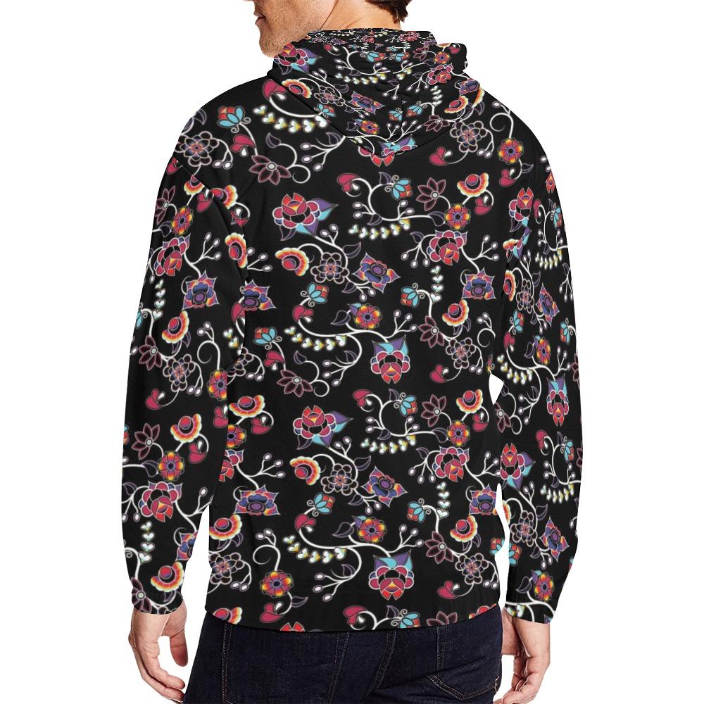 Floral Danseur All Over Print Full Zip Hoodie for Men (Model H14) All Over Print Full Zip Hoodie for Men (H14) e-joyer 