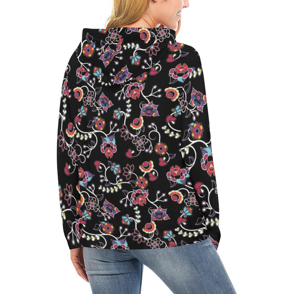Floral Danseur All Over Print Hoodie for Women (USA Size) (Model H13) All Over Print Hoodie for Women (H13) e-joyer
