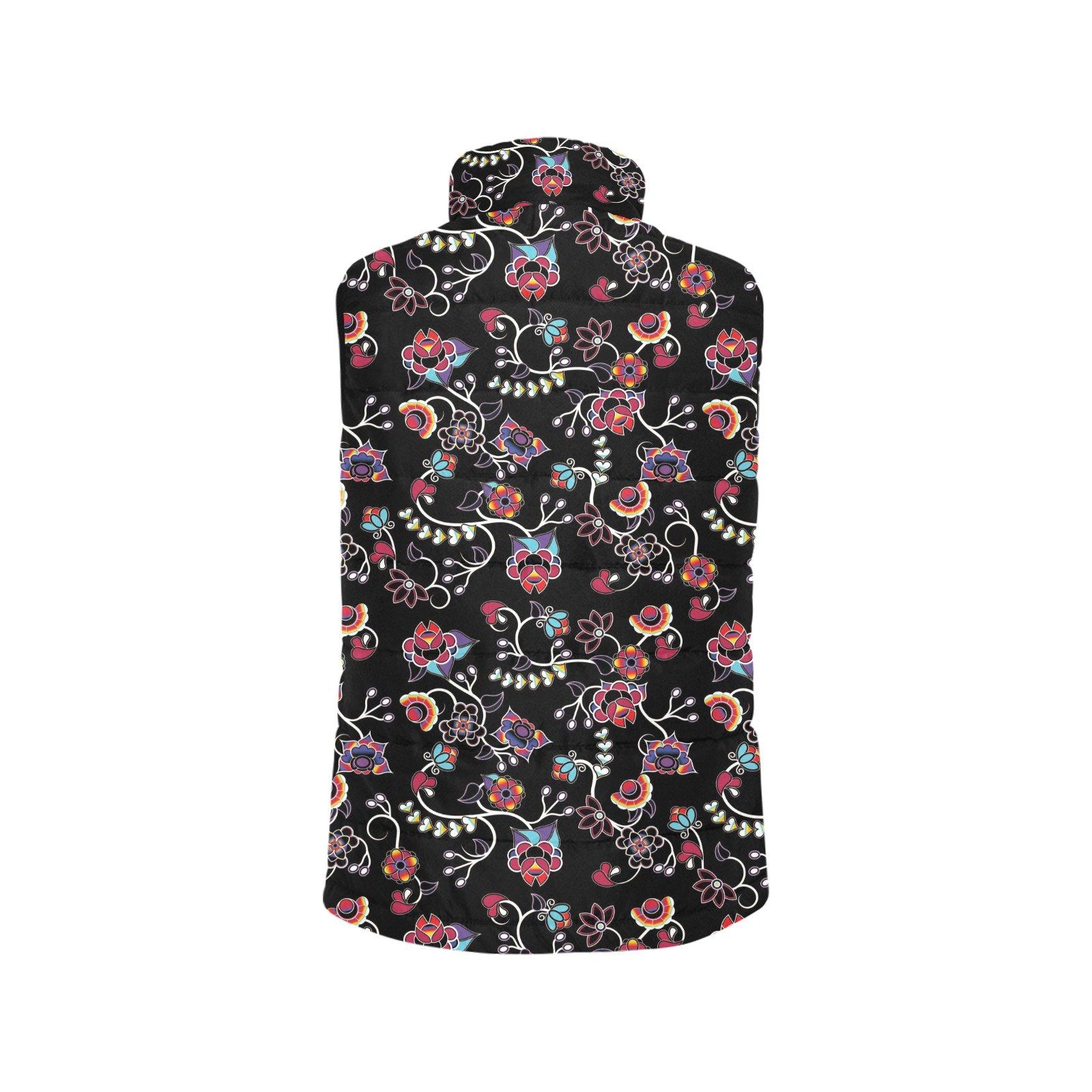 Floral Danseur Men's Padded Vest Jacket (Model H44) Men's Padded Vest Jacket (H44) e-joyer