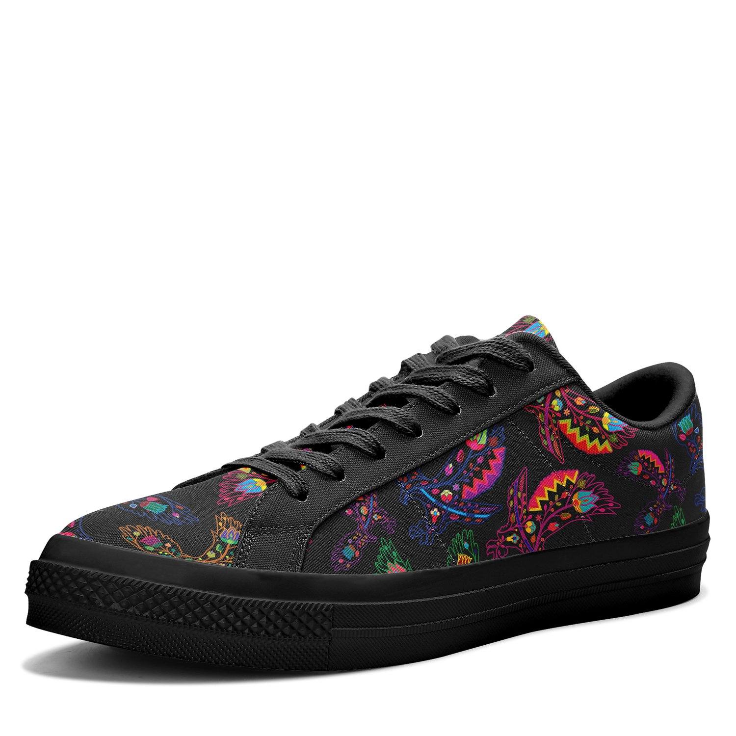 Floral Eagle Aapisi Low Top Canvas Shoes Black Sole aapisi Herman