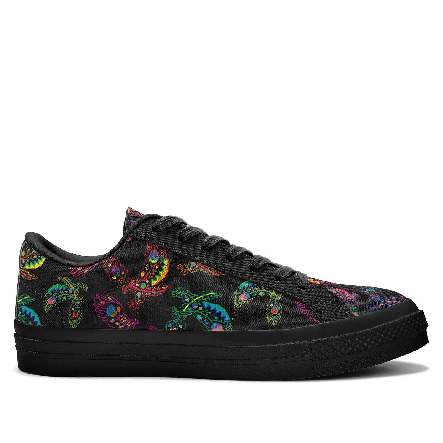 Floral Eagle Aapisi Low Top Canvas Shoes Black Sole aapisi Herman