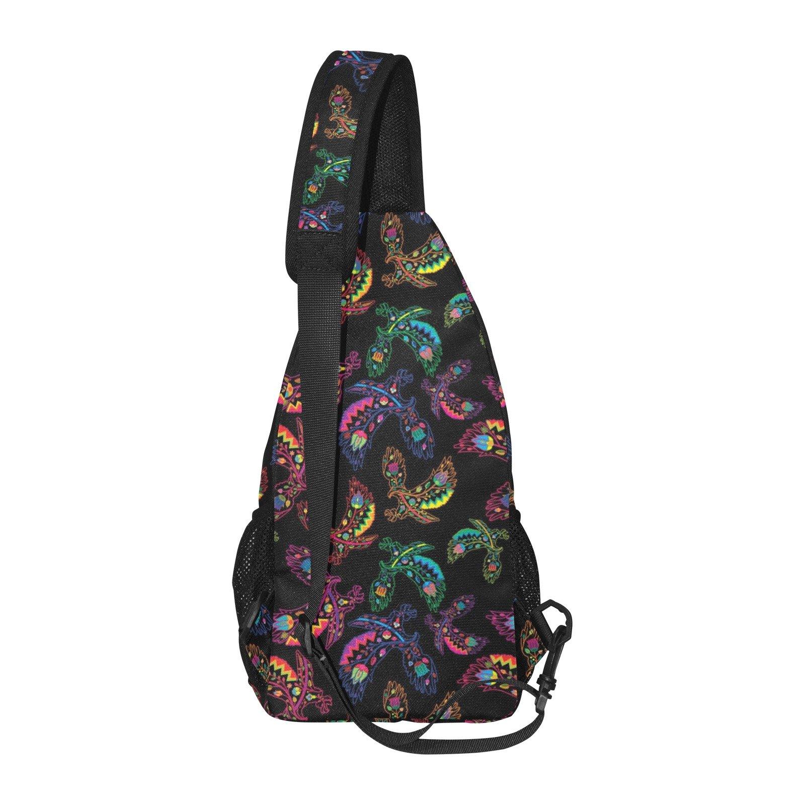 Floral Eagle All Over Print Chest Bag (Model 1719) All Over Print Chest Bag (1719) e-joyer
