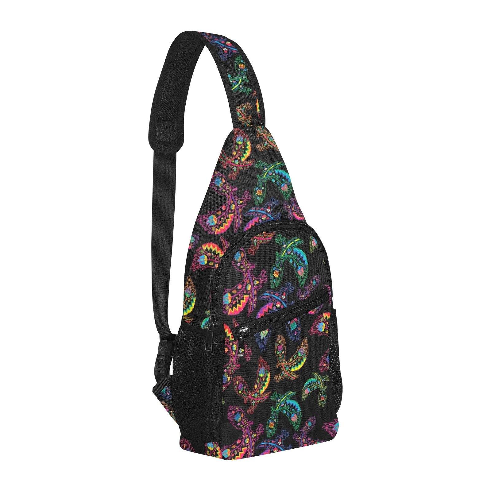 Floral Eagle All Over Print Chest Bag (Model 1719) All Over Print Chest Bag (1719) e-joyer