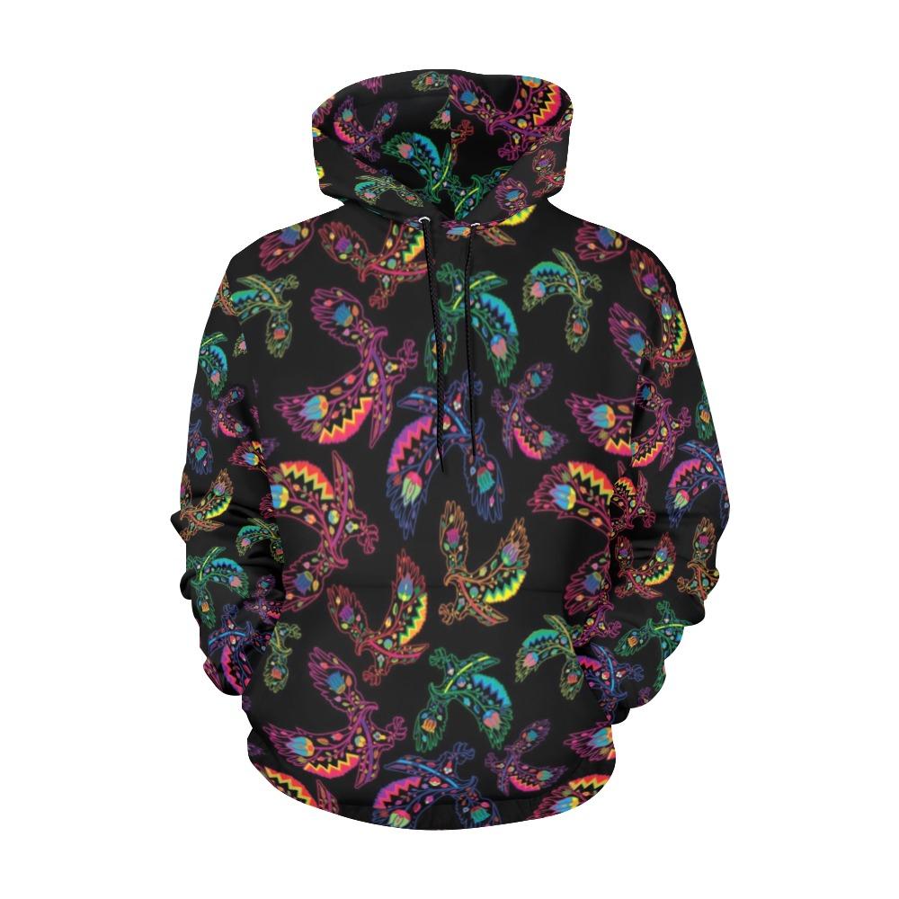 Floral Eagle All Over Print Hoodie for Women (USA Size) (Model H13) All Over Print Hoodie for Women (H13) e-joyer