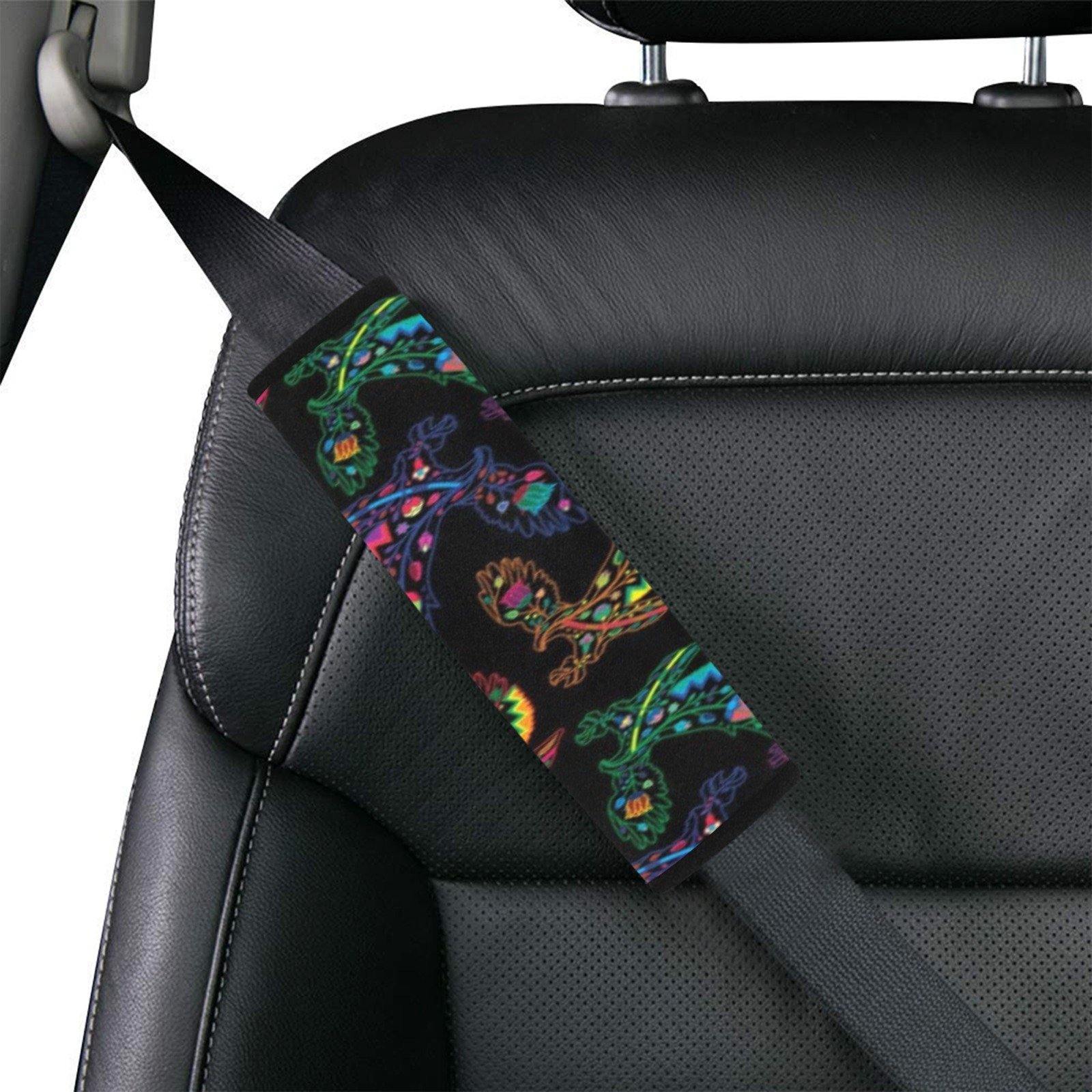 Floral Eagle Car Seat Belt Cover 7''x12.6'' (Pack of 2) Car Seat Belt Cover 7x12.6 (Pack of 2) e-joyer